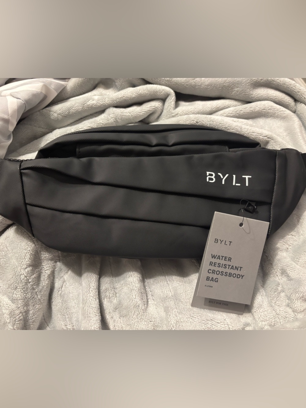 BYLT Basics Black Water-Resistant Crossbody Belt Bag